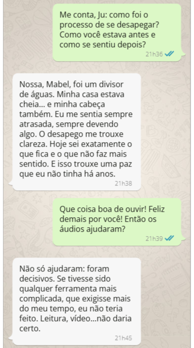 Depoimento Juliana