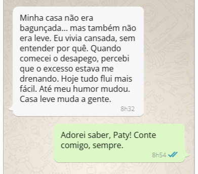 Depoimento Paty Andrade